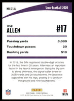 Josh Allen 2020 Score In the Zone Series Mint Card #IZ-JA
