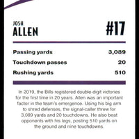 Josh Allen 2020 Score In the Zone Series Mint Card #IZ-JA