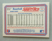 Robin Yount 1986 Sportflics Series Mint Card #42
