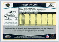 Fred Taylor 2006 Topps Chrome Refractor Series Mint Card #33
