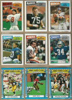 1987 Topps Football Complete Near Mint to Mint Hand Collated 396 Card Set (NM/MT) with Flutie + Kelly Rookies PLUS  1,000 Yard Set
