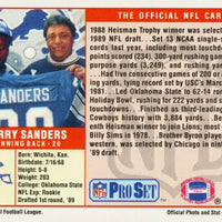 Barry Sanders 1989 Pro Set Series Mint Rookie Card #494