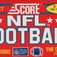 1990 Score Football Factory Sealed Set with 5 Bonus Draft Pick Cards