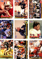1991 Pro Set Football Complete Mint Series #1 Set with Joe Montana Plus
