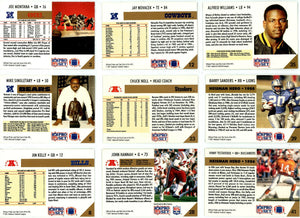 1991 Pro Set Football Complete Mint Series #1 Set with Joe Montana Plus