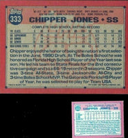 1991 Topps Baseball Micro Factory Sealed Complete Mint Set with Chipper Jones Rookie
