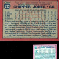 1991 Topps Baseball Micro Factory Sealed Complete Mint Set with Chipper Jones Rookie