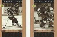 1993 1994 Upper Deck Hockey Future Heroes Insert Set  with Lindros, Potvin, Bure+
