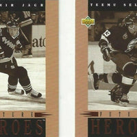 1993 1994 Upper Deck Hockey Future Heroes Insert Set  with Lindros, Potvin, Bure+