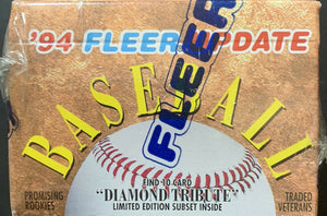 1994 Fleer Baseball Update Factory Sealed Set with Alex Rodriguez Rookie