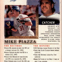 Mike Piazza 1996 Topps Gallery Players Private Issue Parallel Version of Card #166