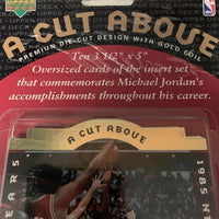 Michael Jordan 1996 1997 Upper Deck A Cut Above 10 (3.5"x5") Card Set