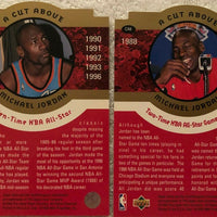 Michael Jordan 1996 1997 Upper Deck A Cut Above 10 (3.5"x5") Card Set