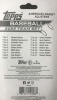 2022 American League All Star Standouts Topps Factory Sealed 17 Card Team Set
