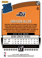 Grayson Allen 2018 2019 Donruss Rated Rookie Series Mint Rookie Card #156
