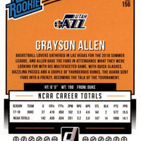 Grayson Allen 2018 2019 Donruss Rated Rookie Series Mint Rookie Card #156