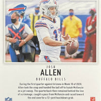 Josh Allen 2021 Panini Score Team Series Mint Insert Card #ST4