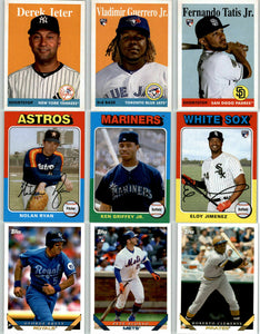 2019 Topps Archives Baseball Series Complete Mint 300 Card Set Loaded with Hall of Famers, Stars and Rookies