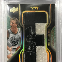 Larry Bird 2008 2009 Upper Deck UD Black HOF Nameplate Letter Patch Autographed Card. VERY RARE! ONLY 4 MADE!!