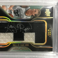Larry Bird 2008 2009 Upper Deck UD Black HOF Nameplate Letter Patch Autographed Card. VERY RARE! ONLY 4 MADE!!