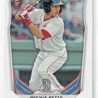 2014 Bowman Baseball Complete Mint 330 Card Set with Prospects featuring Mookie Betts and Jacob DeGrom Rookie Cards