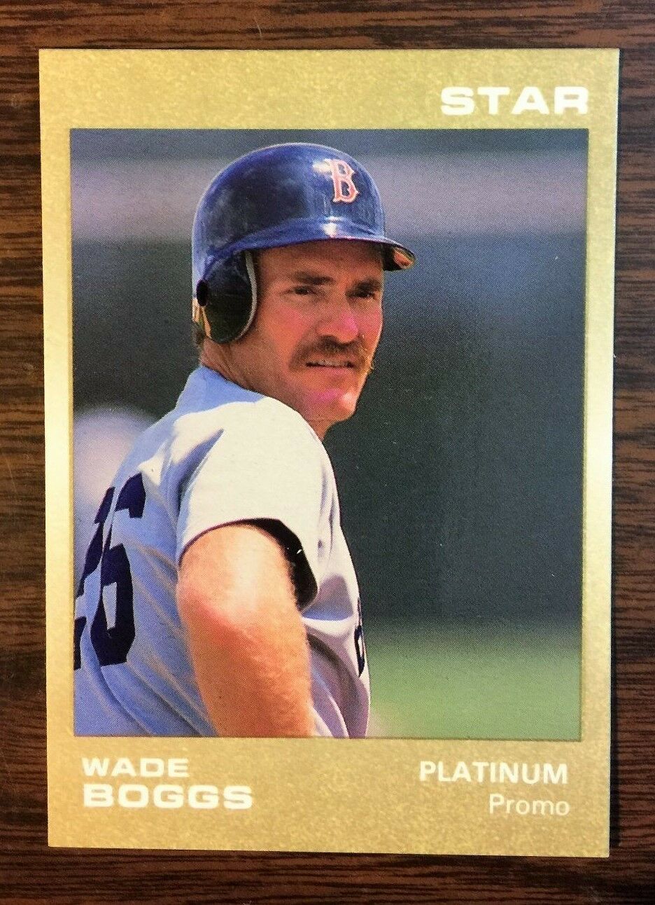 Wade Boggs 1988 Star Company Limited Edition PLATINUM Promo Card