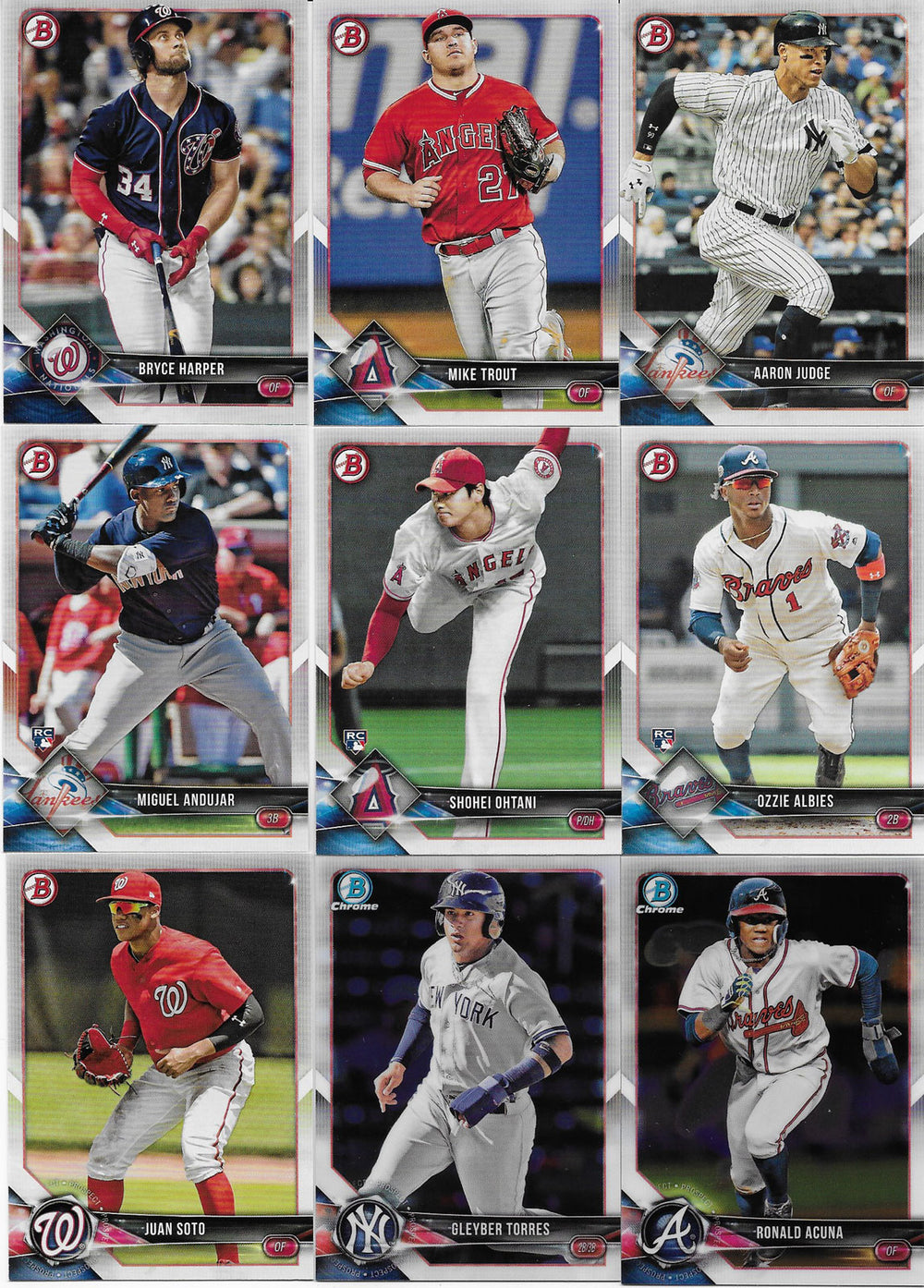 2018 Bowman Baseball Complete Mint 400 Card Set with Prospects--LOADED with Key Rookies