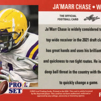 JaMarr Chase 2021 Pro Set DRAFT DAY Short Printed Mint Rookie Card #PSDD5 Cincinnati Bengals First Round Pick
