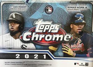2021 Topps CHROME Baseball Series Blaster Box with EXCLUSIVE Sepia Refractor Parallels