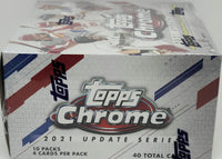 2021 Topps Chrome Update Baseball Factory Sealed 40 Card Mega Box Possible Autographs and Superfractors
