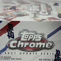 2021 Topps Chrome Update Baseball Factory Sealed 40 Card Mega Box Possible Autographs and Superfractors