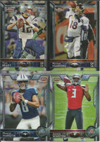 2015 Topps CHROME Football Series Complete Mint Set with Stars and Rookies Stefon Diggs, Jameis Winston and Tom Brady Plus
