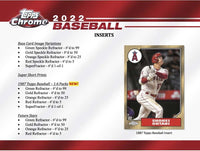 2022 Topps CHROME Baseball Series Blaster Box with EXCLUSIVE Sepia and Pink Refractor Parallels
