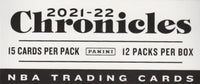 2021 2022 Panini Chronicles NBA Basketball Series Sealed FAT PACK Box with 180 Cards including EXLUSIVES
