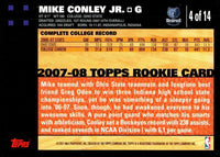 Mike Conley Jr 2007 2008 Topps Basketball Limited Edition Mint White Bordered Rookie Card #4 of 14
