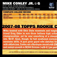 Mike Conley Jr 2007 2008 Topps Basketball Limited Edition Mint White Bordered Rookie Card #4 of 14