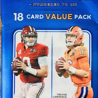 2021 Panini Contenders Collegiate Draft Picks Football Factory Sealed Fat Pack of 18 Cards