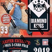 2018 Donruss DIAMOND KINGS Blaster Box Packs with EXCLUSIVE Mickey Mantle Card