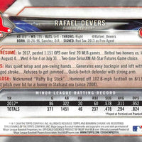 Rafael Devers 2018 Bowman Series Mint Rookie Card #25