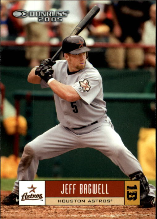 Jeff Bagwell 2005 Donruss Game Worn Jersey Card