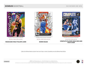 2022 2023 DONRUSS NBA Basketball Blaster Box with Possible EXCLUSIVE Red , Blue and Purple Laser Parallels