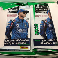 2022 Donruss Series NASCAR HUGE Cello Box (360 Cards) with 12 EXCLUSIVE Carolina Blue Optic Parallels