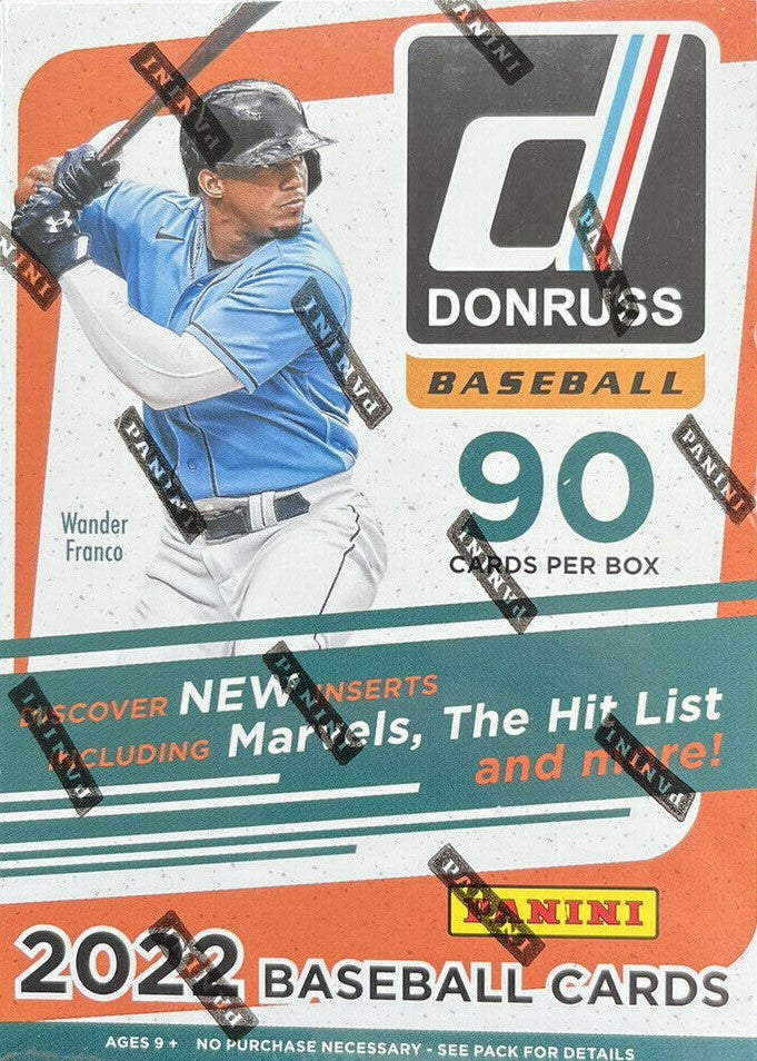 2022 DONRUSS Baseball Series Blaster Box with EXCLUSIVE Holo Purple and Rapture Parallels