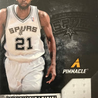 Tim Duncan 2013 2014 Pinnacle Performers Game Used Jersey Mint Card #1