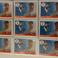 2006 MICKEY MANTLE Topps "Home Run History" Insert Set Part 1 (#1-101)