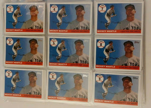 2006 MICKEY MANTLE Topps "Home Run History" Insert Set Part 1 (#1-101)