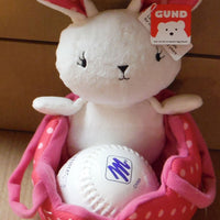 GUND Polka Dots Easter Egg Hunting Bag Plush Toy with Bunny