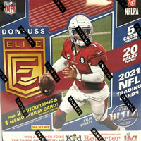 2021 Donruss ELITE Football Factory Sealed HOBBY Box with 2 AUTOGRAPH and 1 Memorabilia Card