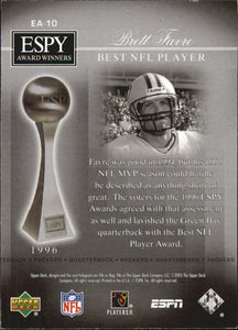 2005 Upper Deck ESPN ESPY Award Winners Insert Set with Brett Favre, Peyton Manning and Tom Brady Plus