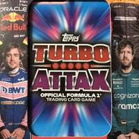 Topps 2022 Formula 1 Racing Turbo Attax Sealed MEGA Tin with Exclusive Cards and 4 Limited Editions Plus